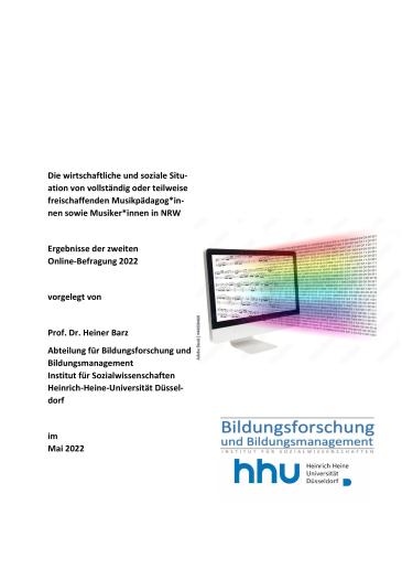 Cover Wirtschaftliche Lage freischaffender Musiker NRW