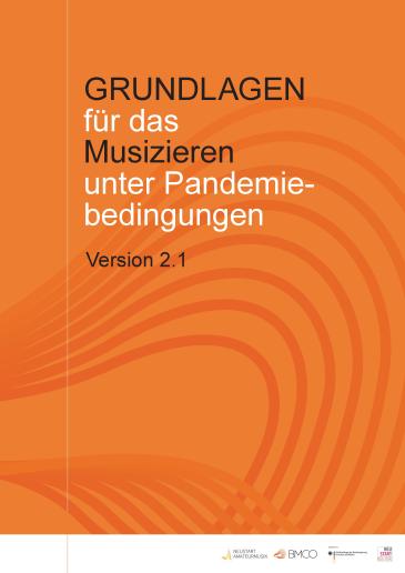 Cover Grundlagen für das Musizieren unter Pandemiebedingungen V 2.1