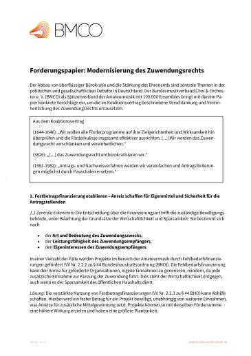 Cover Modernisierung des Zuwendungsrechts