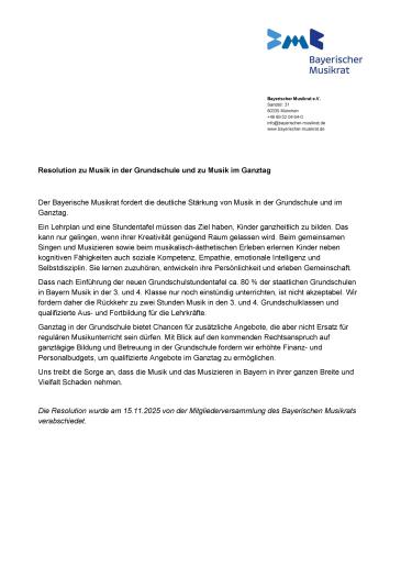 Cover Resolution Musik in den Grundschulen