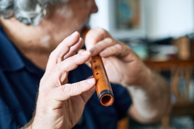 Der Flötist Norbert Rodenkirchen