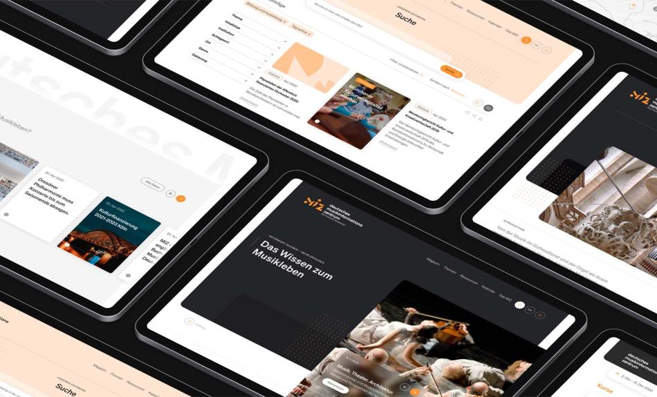 Foto: Seiten von miz.org in der Tablet-Ansicht