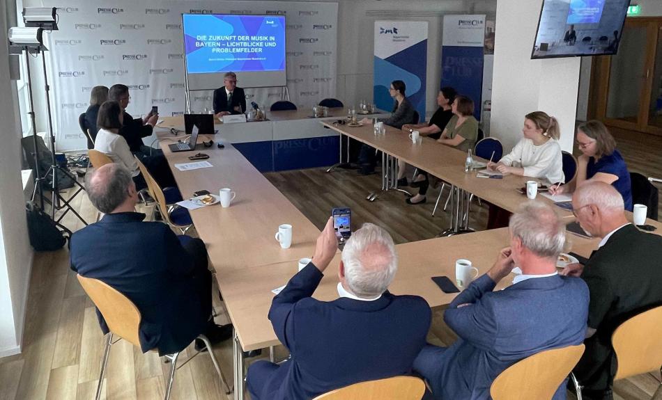 Pressekonferenz des Bayerischen Musikrats mit Bernd Sibler