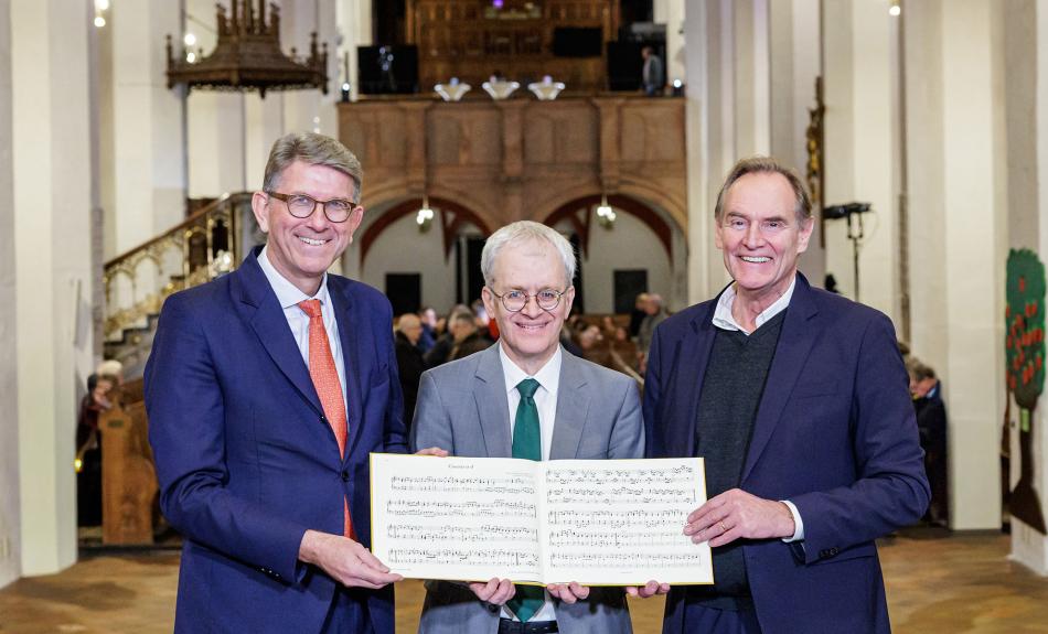 Dr. Wolfram Weimer, Prof. Dr. Dr. h.c. Peter Wollny und Burghard Jung