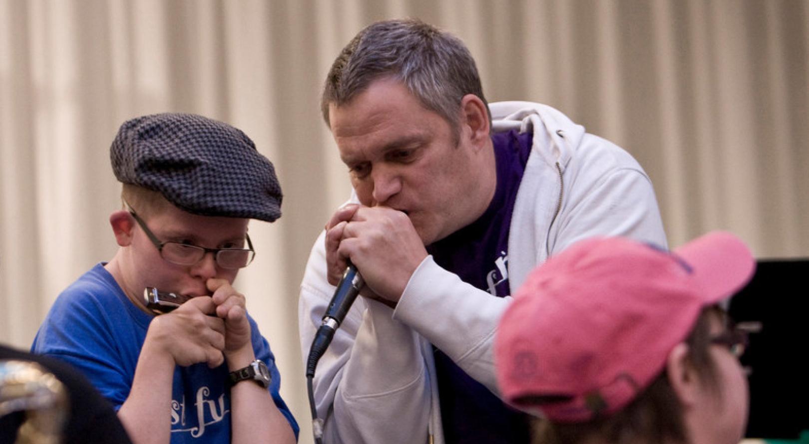 Bild: Big Band Just fun der Musikschule Dortmund bei der Verleihung des Preises InTakt 2012 in Dortmund