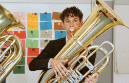 Emil Krippstädt beim Bundeswettbewerb Jugend musiziert 2024