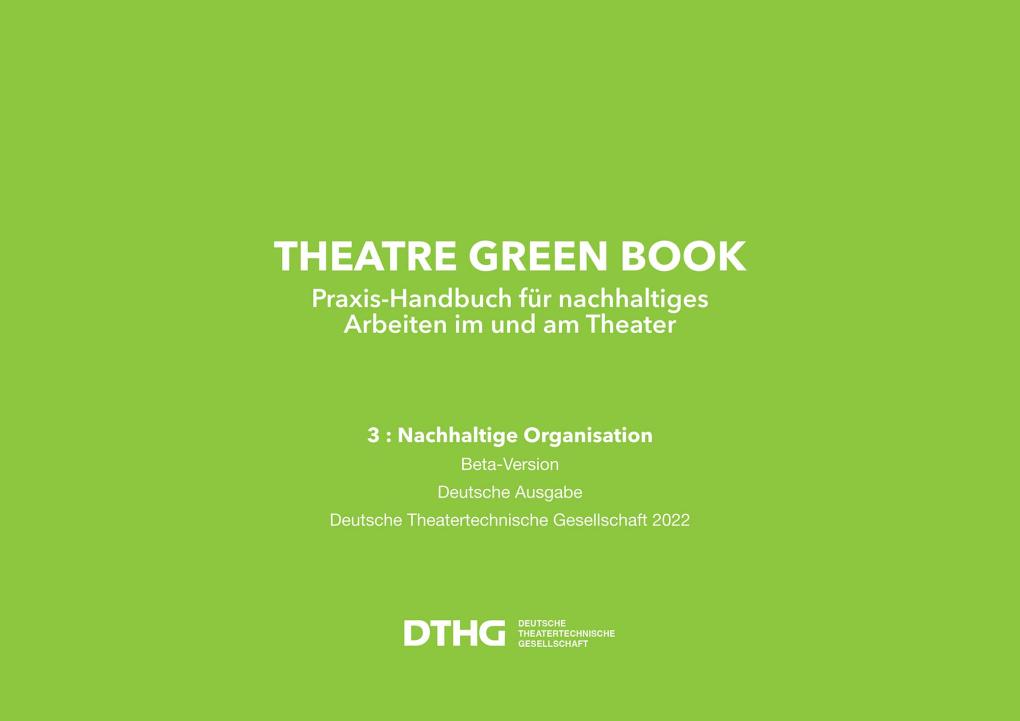 Cover Theatre Green Book Bd. 3