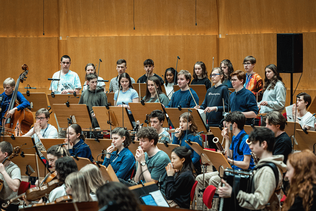 Probe für "zusammen(ge)hören" in der Kölner Philharmonie