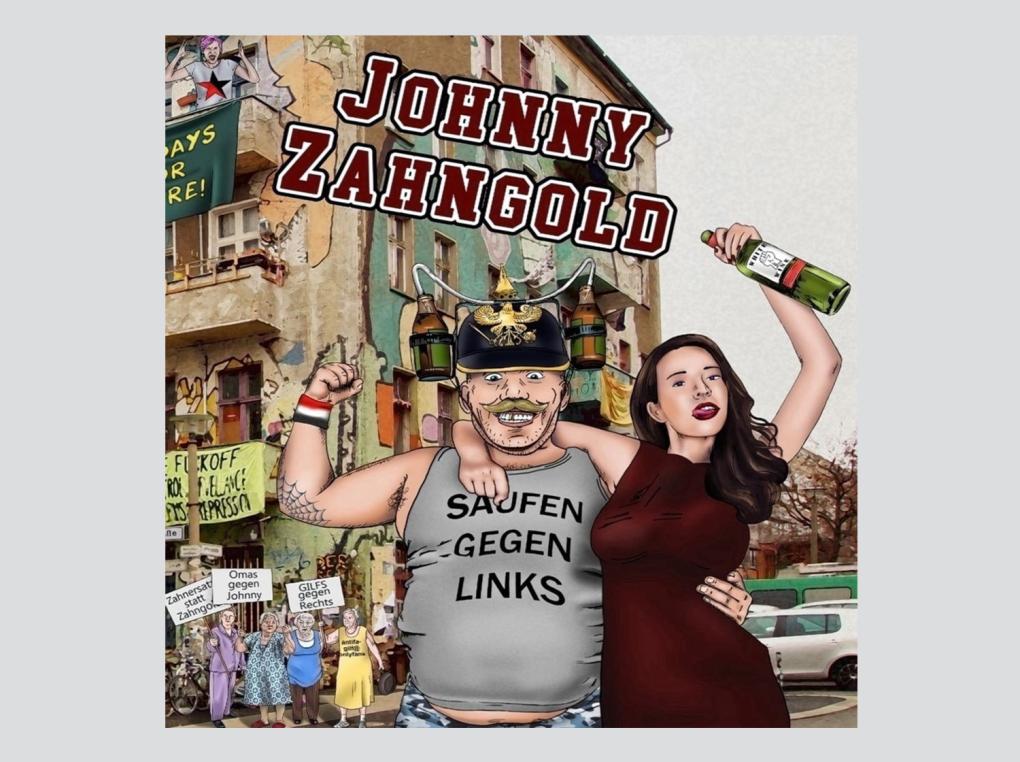 Cover der CD Saufen gegen Links von Johnny Zahngold, 2024