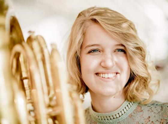 Die Tubistin Emma Geser