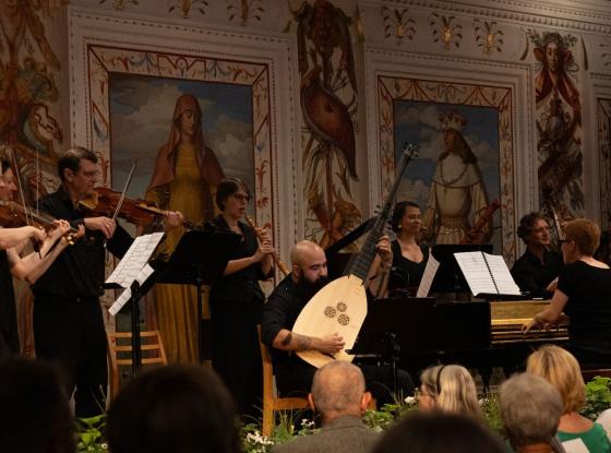 Das Ensemble barockwerk hamburg bei einem Konzert bei den Tagen Alter Musik Innsbruck 2023